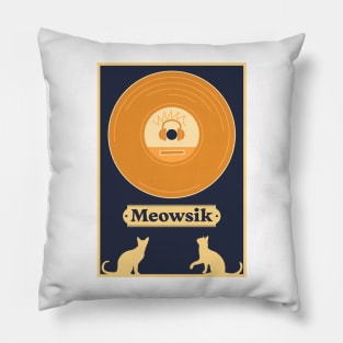 Retro Meowsik-Cat and Music lovers- Pillow