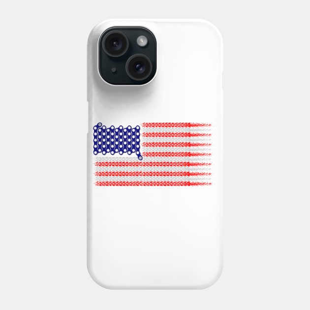 Bike USA Flag Phone Case by mailboxdisco