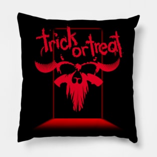 Trick or treat halloween skull Pillow