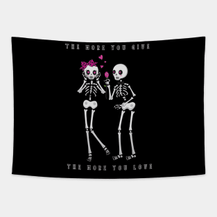 skeleton love Tapestry