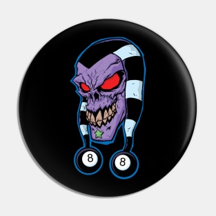 8 ball jester Pin