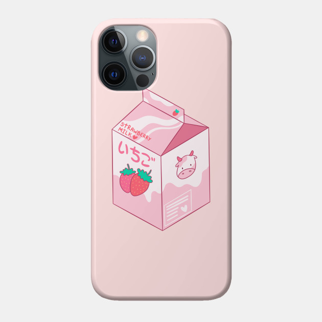 Kawaii Strawberry Milk Shake - Strawberry Milk - Phone Case