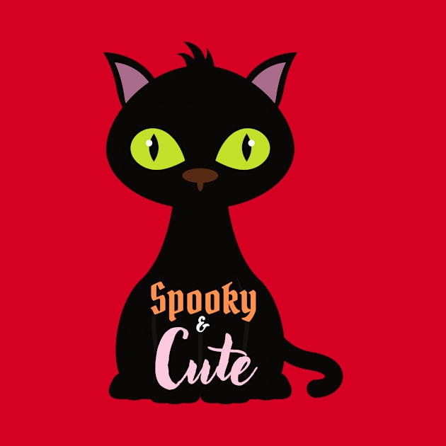 Halloween Tee Spooky and Cute Halloween Design T-shirt for women and girls Halloween Parties Costumes Cats Lovers by Utopia Shop