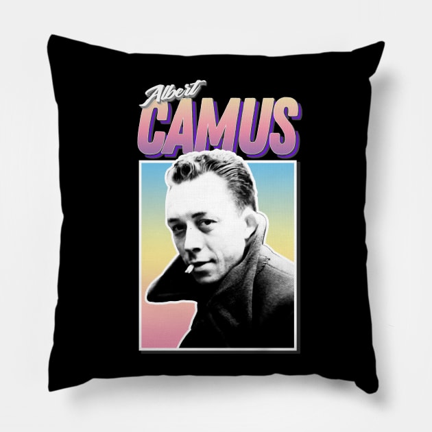 ALBERT CAMUS Philosophy Graphic Design Hipster Statement Tee Pillow by DankFutura