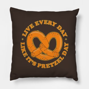 Funny Pretzel Quote Pillow