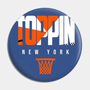 Toppin New York Basketball Warmup Pin