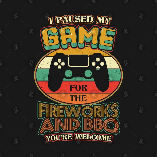 I Paused My Game Fireworks BBQ by aneisha