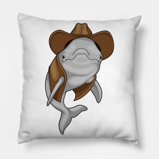 Dolphin Cowboy Pillow