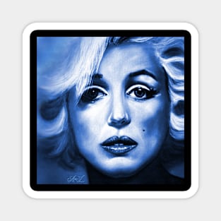 Marilyn Blue Magnet