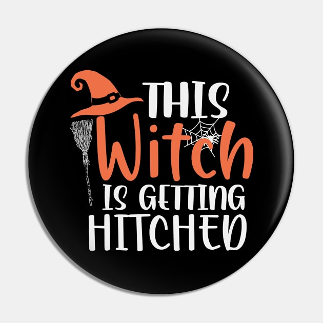 This Witch Is Getting Hitched Funny Wife Halloween Saying Gift Idea Sunset Design Pin by First look