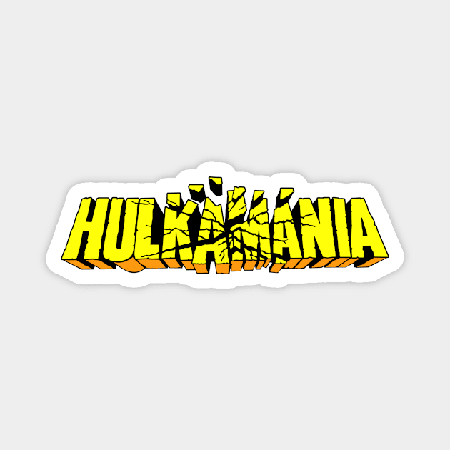 Hulk Hogan Hulkamania Retro Magnet by nataliawinyoto