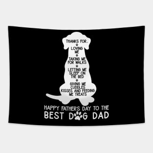 Happy Father's Day To The Best Dog Dad Tapestry