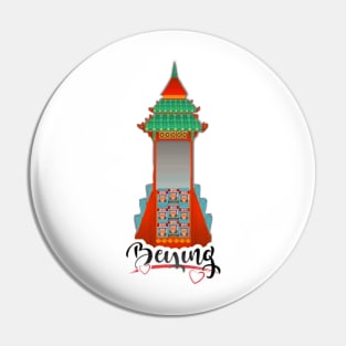 beijing tower aesthetic Pin