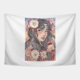 Sunset Bloom Tapestry