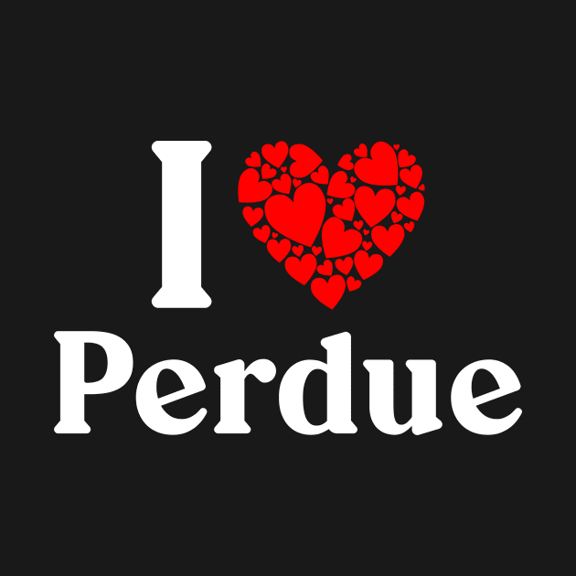 Perdue Heart - I Love Perdue by Red Dirt