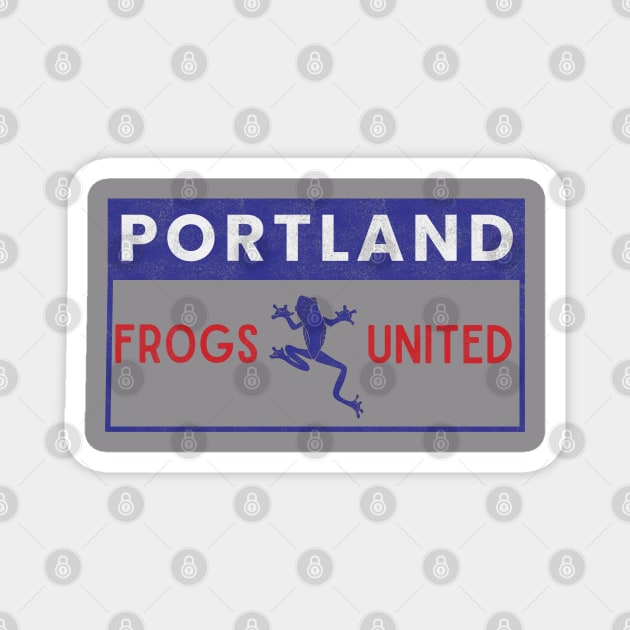 Portland Frog Magnet by Stylecombinator