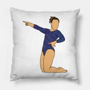 Katelyn Ohashi Gymnastics Drawing Pillow