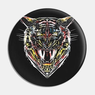 stencil tiger Pin