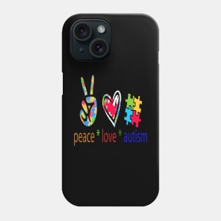 Autism Awareness T-ShirtPeace Love Autism Awareness Phone Case