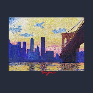 New York City, East River ft Brooklyn Bridge T-Shirt