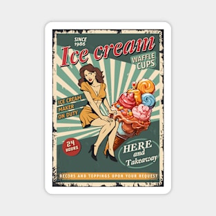 Ice Cream Vintage Magnet