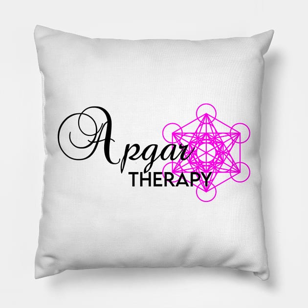 Apgar Therapy PINK & BLK Pillow by Little Love Co.