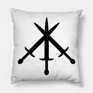 3 sword friends club dnd / medieval / fantasy art merch Pillow