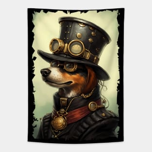 Steampunk Dog Tapestry