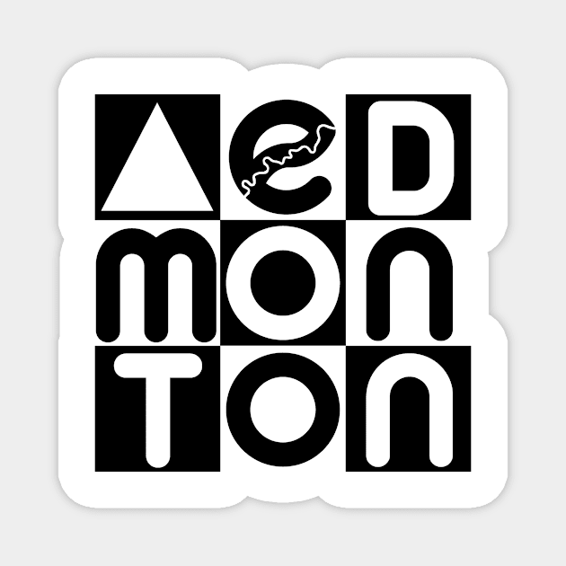 Edmonton Word Puzzle Magnet by Edmonton River