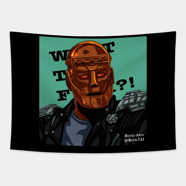 Doom Patrol Robotman Green Tapestry by Revel-Arts