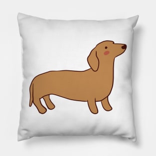 hotdog dog illustration Pillow