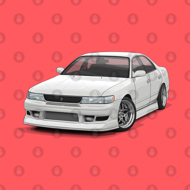 Chaser JZX90 illustration by ArtyMotive