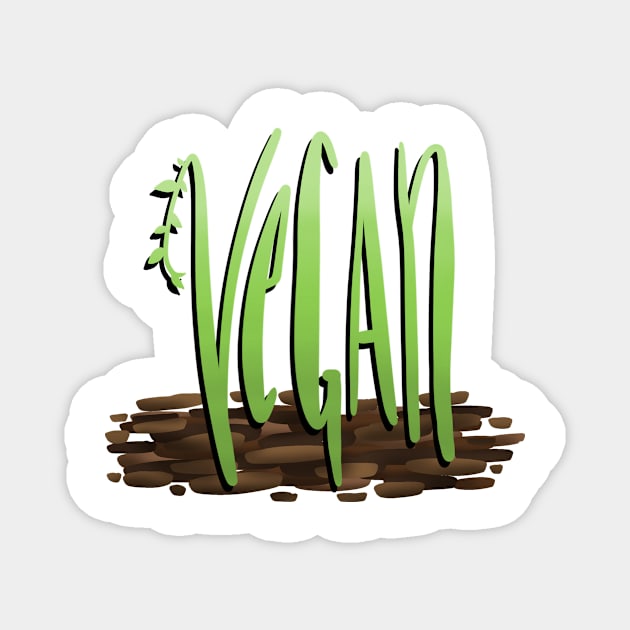 "Vegan" Magnet by JL.Designs