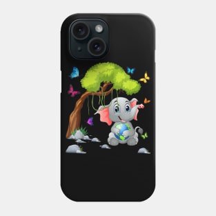 Earth Day Elephant Happy Earth Day Phone Case