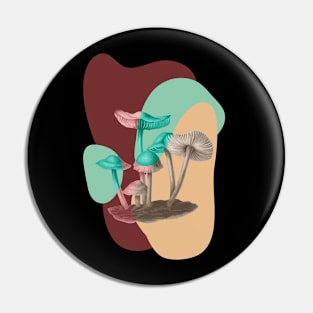 Fungi - Modern Design Pin