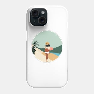 Sunset beach walk Phone Case