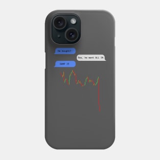 Stock Market Crash Crypto Phone Case