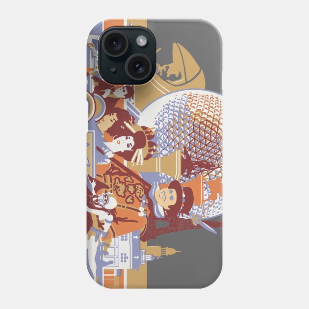 EPCOT Center Classic Retail Design Phone Case by The Dept. Of Citrus