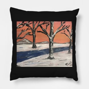 Winter path Pillow