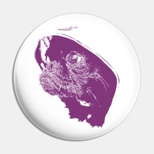 Purple dog face chihuahua Pin