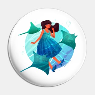 Underwater Gal Pin