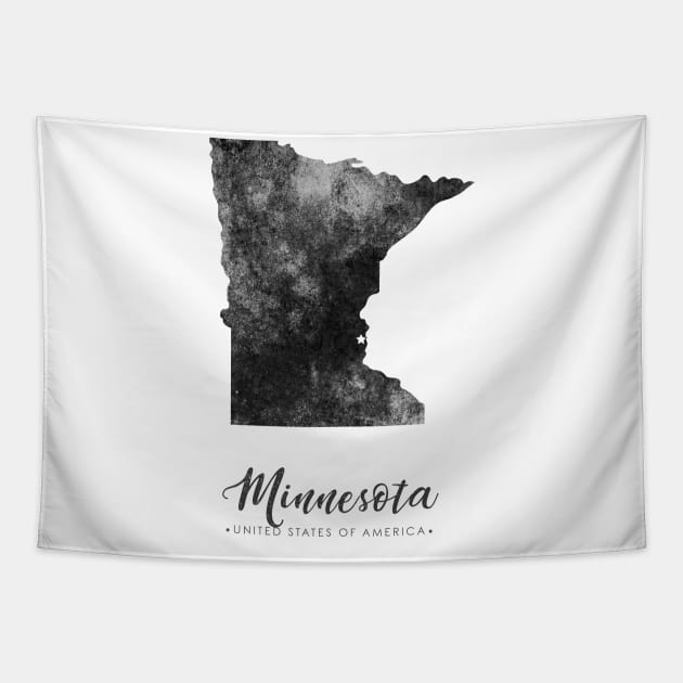 Minnesota state map Tapestry by StudioGrafiikka