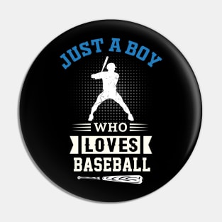 American Sport Fan Baseball Lover Boys Batter Baseball Gifts Pin