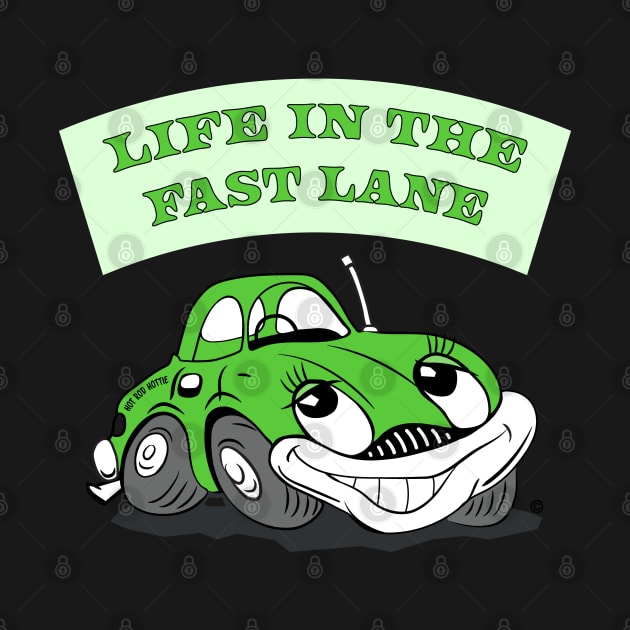 Hot Rods, Life in the Fast Lane, cartoon car by Morrissey OC