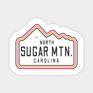 Visiting NC Mountain Cities Sugar Mountain, NC Neon Range Magnet