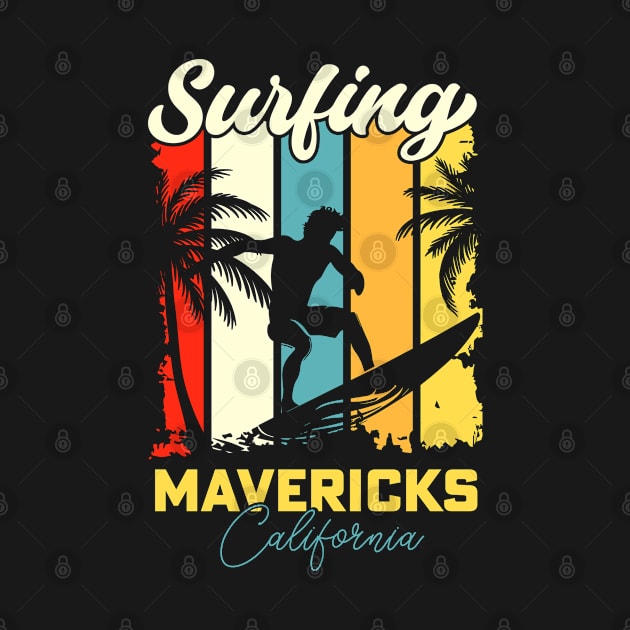 Surfing | Mavericks, California by T-shirt US