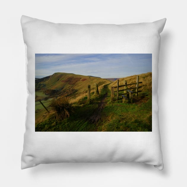 Mam Tor Pillow by StephenJSmith