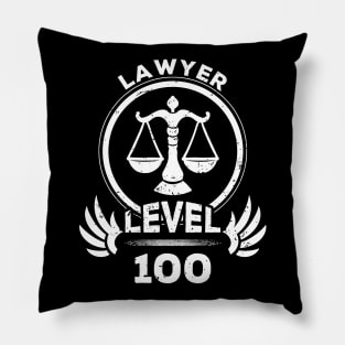 Level 100 Lawyer Gift For Lawyer Pillow