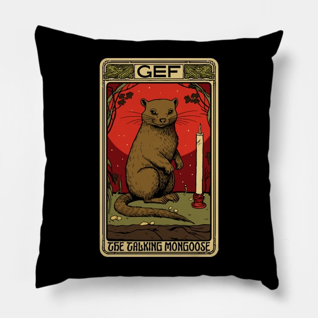 Gef The Talking Mongoose Pillow by DankFutura