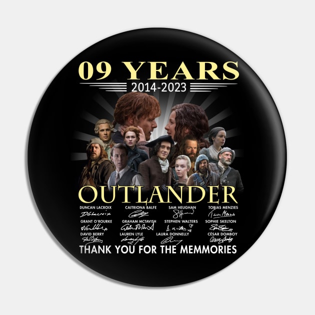 08 Years 2022 Outlander Anniversary Thank You For The Memories Movie Film Pin by devanpm